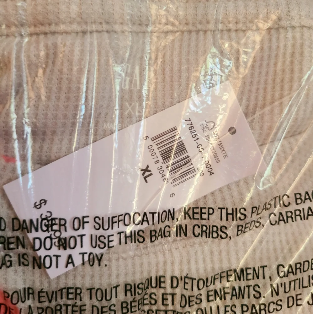 👀50% OFF💕NWT‼️ GAP brand Waffle-Knit Long Sleeve & Shorts Lounge Set - Picture 13 of 16